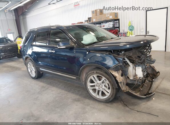 1FM5K8FH5GGC66297 2016 FORD EXPLORER Синий Панорамный вид салона 360°
