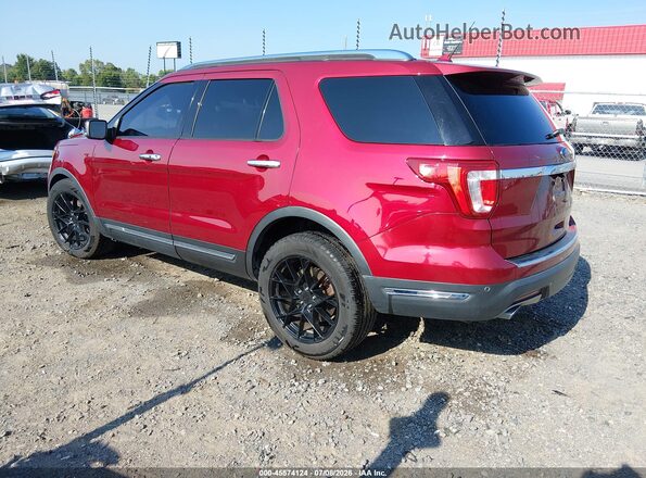 1FM5K8FH6KGA83936 2019 FORD EXPLORER Red Հետևի ձախ