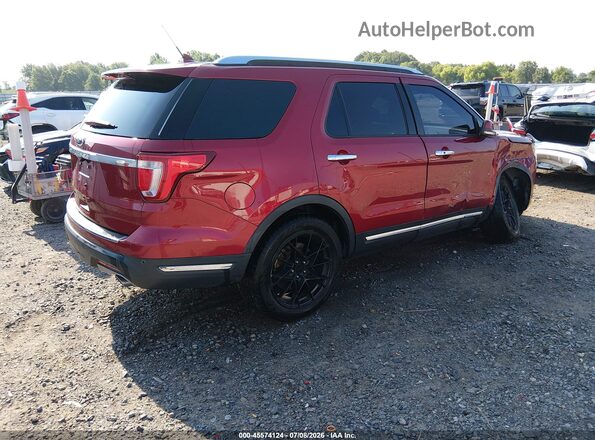 1FM5K8FH6KGA83936 2019 FORD EXPLORER Red Հետևի աջ