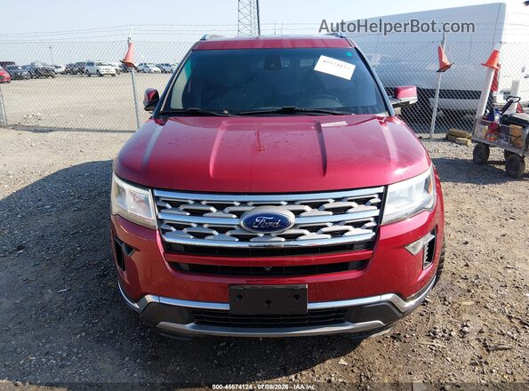 1FM5K8FH6KGA83936 2019 FORD EXPLORER Red Սարքավորումների վահանակի տեսք