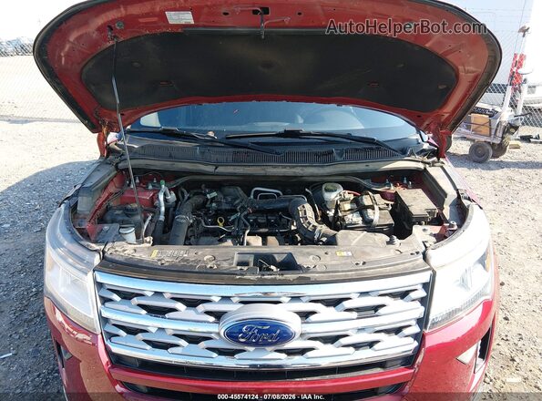 1FM5K8FH6KGA83936 2019 FORD EXPLORER Red Հետևի տեսք