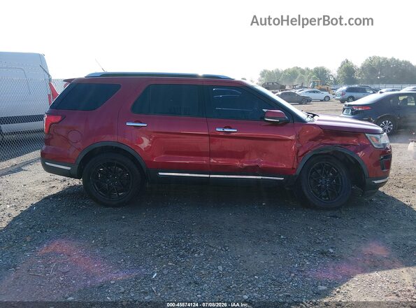 1FM5K8FH6KGA83936 2019 FORD EXPLORER Red Սալոնի հետևի տեսք