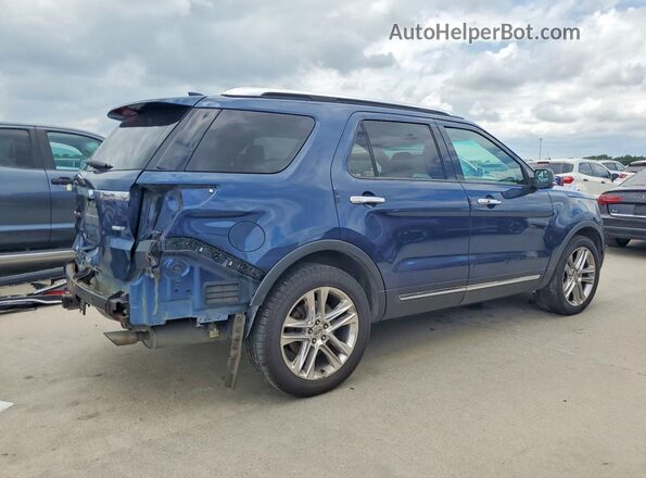 1FM5K8FH9GGC38339 2016 FORD EXPLORER Синий Задняя правая четверть