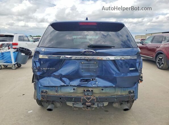 1FM5K8FH9GGC38339 2016 FORD EXPLORER Синий Вид сзади