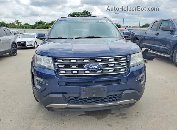 1FM5K8FH9GGC38339 2016 FORD EXPLORER Синий Вид спереди