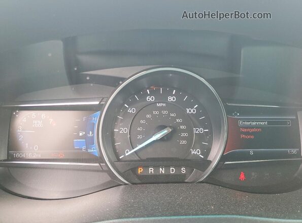 1FM5K8FH9GGC38339 2016 FORD EXPLORER Синий Вид щитка приборов