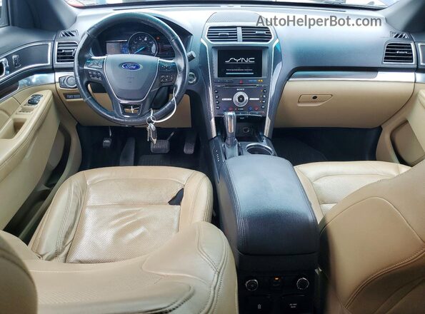 1FM5K8FH9GGC38339 2016 FORD EXPLORER Синий Вид панели приборов