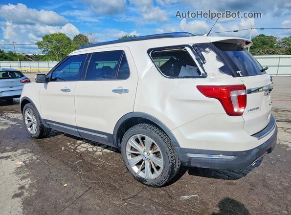 1FM5K8FH9JGC96636 2018 FORD EXPLORER White Задня ліва чверть