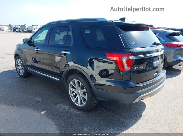 1FM5K8FHXGGC12414 2016 FORD EXPLORER Black Tył lewy