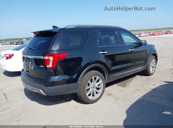 1FM5K8FHXGGC12414 2016 FORD EXPLORER Black Tył prawy