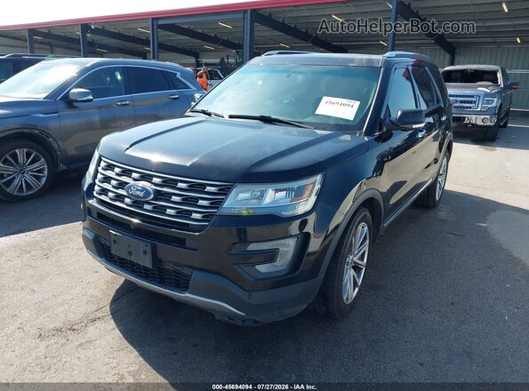 1FM5K8FHXGGC12414 2016 FORD EXPLORER Black Widok z przodu