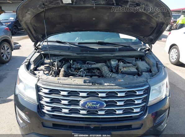 1FM5K8FHXGGC12414 2016 FORD EXPLORER Black Widok z tyłu