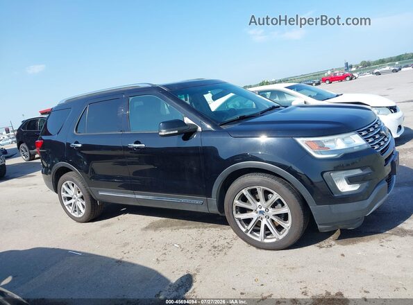 1FM5K8FHXGGC12414 2016 FORD EXPLORER Black Widok wnętrza z tyłu