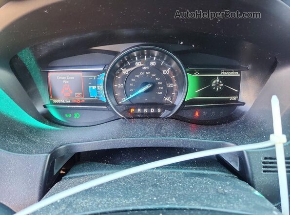 1FM5K8FHXGGD14599 2016 FORD EXPLORER Blue Սարքավորումների վահանակի տեսք