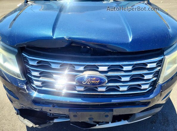 1FM5K8FHXGGD14599 2016 FORD EXPLORER Blue Սալոնի հետևի տեսք