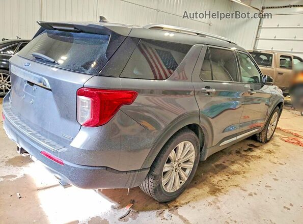 1FM5K8FW5MNA12286 2021 FORD EXPLORER Gray უკანა მარჯვენა
