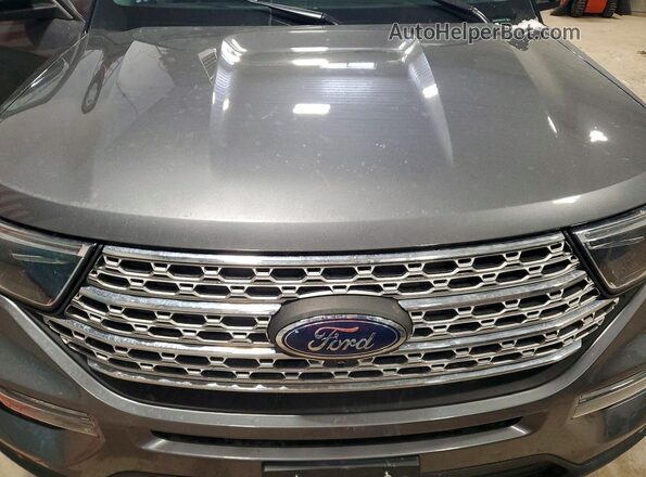 1FM5K8FW5MNA12286 2021 FORD EXPLORER Gray ძრავის განყოფილების ხედი