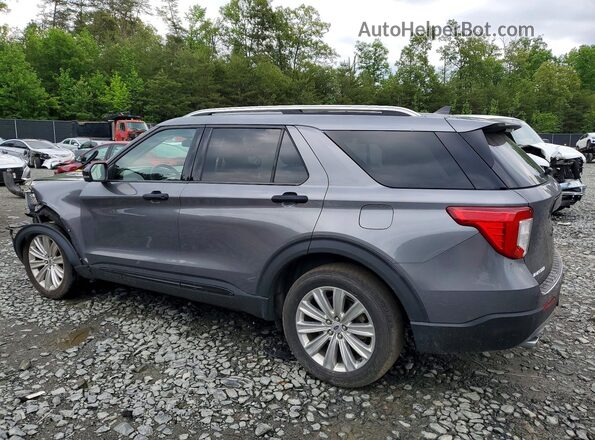 1FM5K8FW6NNA01640 2022 FORD EXPLORER Gray Trasero izquierdo