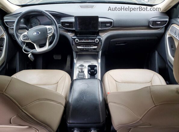 1FM5K8FW6NNA01640 2022 FORD EXPLORER Gray Vista del salpicadero