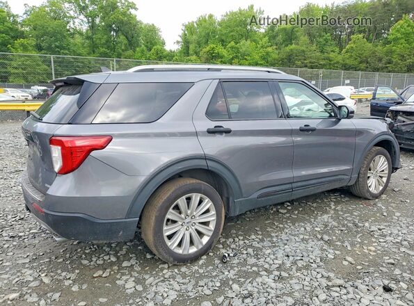 1FM5K8FW6NNA01640 2022 FORD EXPLORER Gray Trasero derecho