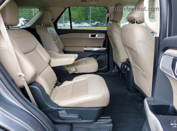1FM5K8FW6NNA01640 2022 FORD EXPLORER Gray Vista interior trasera