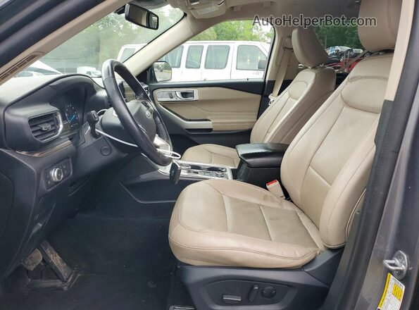 1FM5K8FW6NNA01640 2022 FORD EXPLORER Gray Vista interior delantera