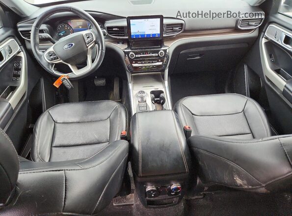 1FM5K8FW8MNA10368 2021 FORD EXPLORER White Widok deski rozdzielczej