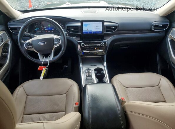 1FM5K8FWXNNA09305 2022 FORD EXPLORER Green Widok deski rozdzielczej