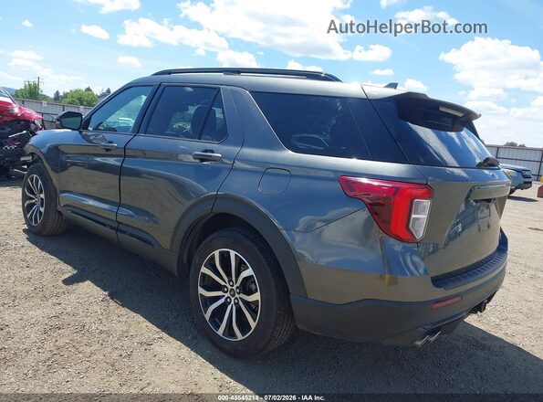 1FM5K8GC0LGA17726 2020 FORD EXPLORER Gray Trasero izquierdo