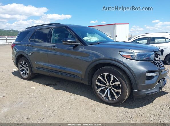 1FM5K8GC0LGA17726 2020 FORD EXPLORER Gray Vista interior trasera
