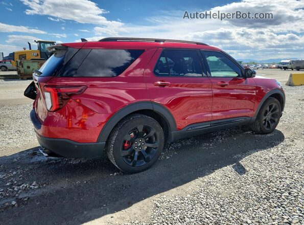 1FM5K8GC0MGA16061 2021 FORD EXPLORER Red Задня права чверть