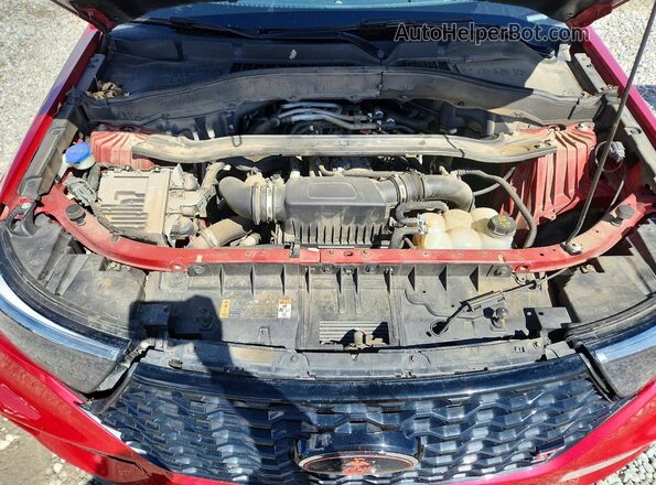 1FM5K8GC0MGA16061 2021 FORD EXPLORER Red Вид підкапотного простору