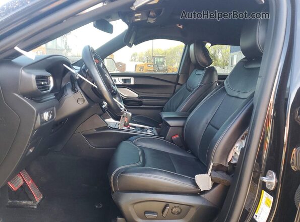 1FM5K8GC0MGA21180 2021 FORD EXPLORER Black წინა სალონის ხედი