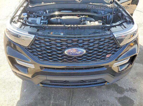 1FM5K8GC0MGA21180 2021 FORD EXPLORER Black ძრავის განყოფილების ხედი