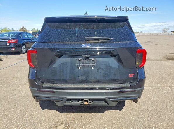 1FM5K8GC0MGA21180 2021 FORD EXPLORER Black უკანა ხედი