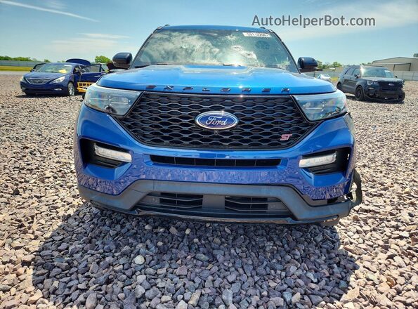 1FM5K8GC1LGA67194 2020 FORD EXPLORER Blue Вид спереду