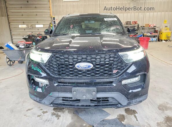 1FM5K8GC2LGA77507 2020 FORD EXPLORER Black Front view