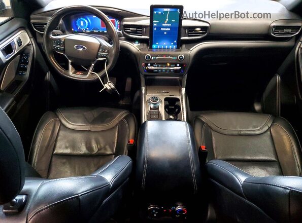 1FM5K8GC2LGA77507 2020 FORD EXPLORER Black Dashboard view