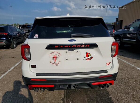 1FM5K8GC2NGA24454 2022 FORD EXPLORER White უკანა ხედი