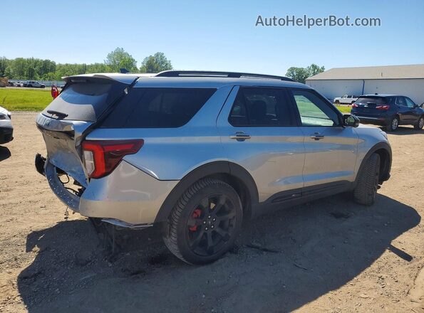 1FM5K8GC2NGA66669 2022 FORD EXPLORER Silver Trasero derecho