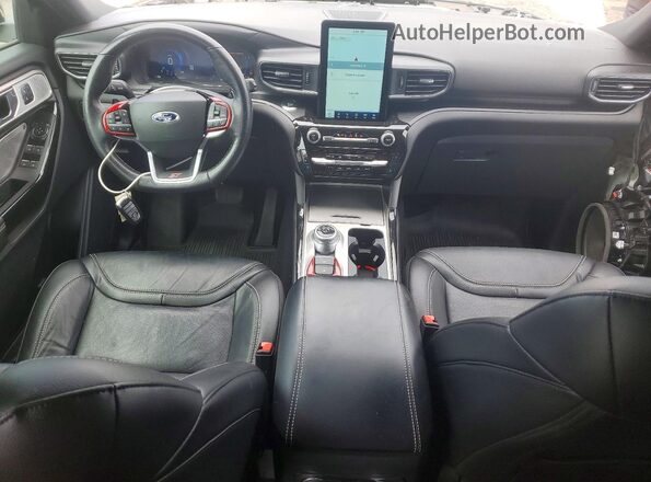1FM5K8GC3MGC41395 2021 FORD EXPLORER White Dashboard view
