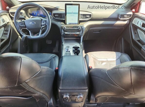 1FM5K8GC3NGA17772 2022 FORD EXPLORER Burgundy Dashboard view