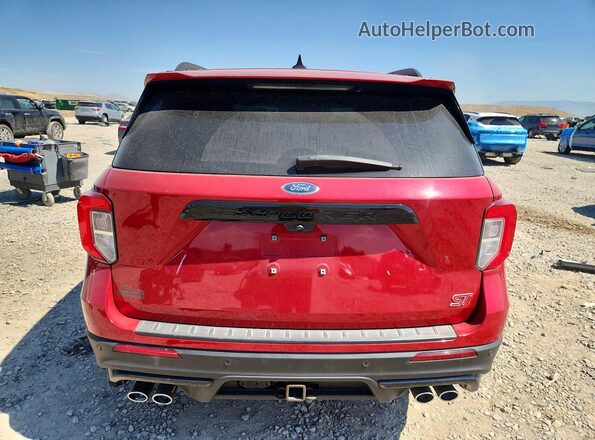 1FM5K8GC3NGA17772 2022 FORD EXPLORER Burgundy Rear view