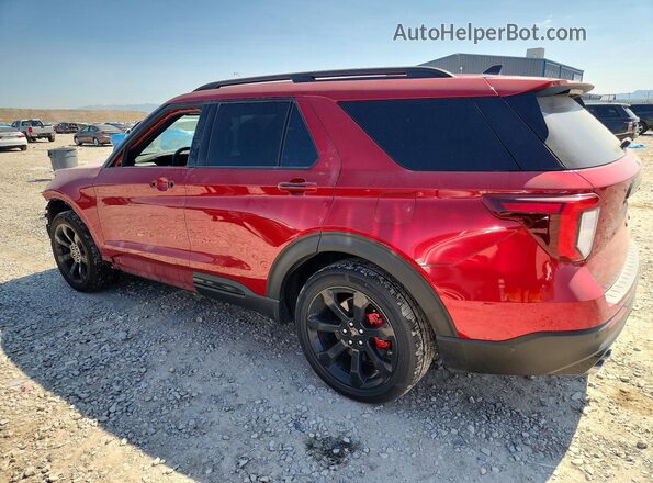 1FM5K8GC3NGA17772 2022 FORD EXPLORER Burgundy Rear left