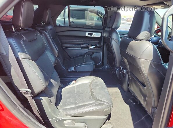1FM5K8GC3NGA17772 2022 FORD EXPLORER Burgundy Rear seats view