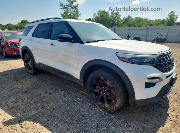 1FM5K8GC4LGA17762 2020 FORD EXPLORER White Przód prawy
