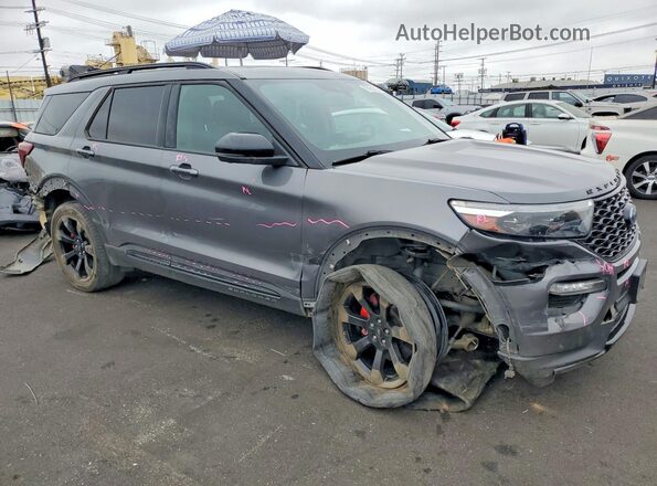 1FM5K8GC4MGB70949 2021 FORD EXPLORER Gray Delantero derecho