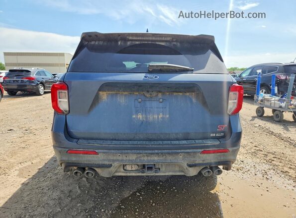 1FM5K8GC5LGA54139 2020 FORD EXPLORER Blue Widok z tyłu