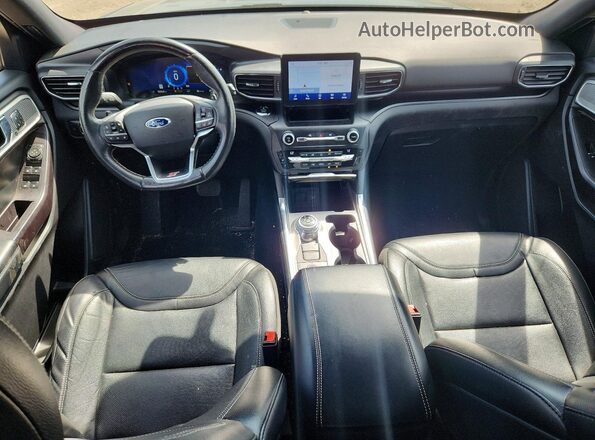 1FM5K8GC5LGA54139 2020 FORD EXPLORER Blue Widok deski rozdzielczej