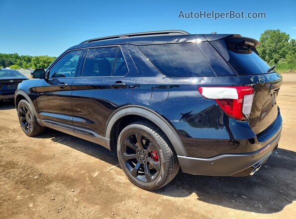 1FM5K8GC5MGA69175 2021 FORD EXPLORER Black Trasero izquierdo